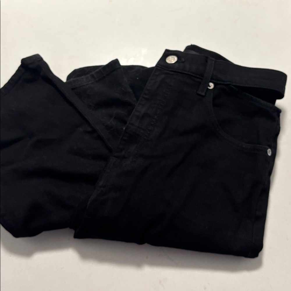 HELMUT LANG Cut Out Straight Leg Jeans - Picture 5 of 9